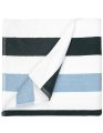 Strandlaken Stripe The One Towelling T1-STRIPE Antraciet-blue-white